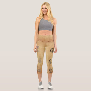 Leggings Capri Les princesses de SlipperyJoe applaudissent affich