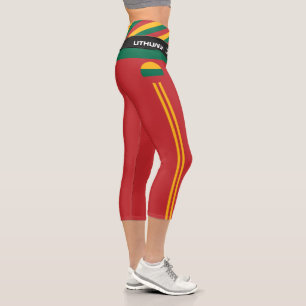 Leggings Capri Lituanie & Lituanie Drapeau mode, Fitness, Sport