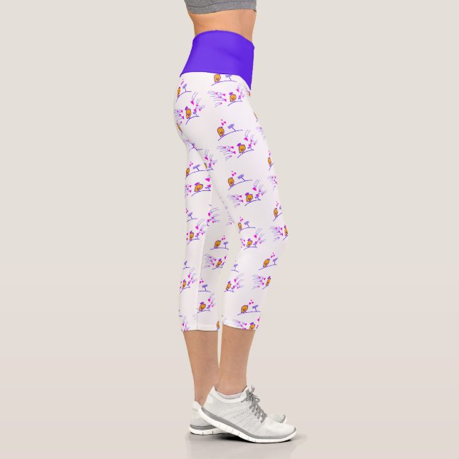 Leggings Capri LOVE ECHO - Comic Birds Tweetlercools 3 (Droite)