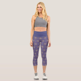 Leggings Capri Mandala Violet