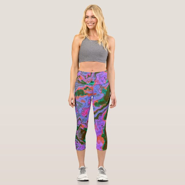 Leggings Capri Marbre aigre (Recto)