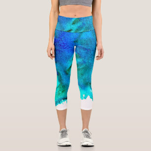 Leggings Capri Marbre bleu marine moderne
