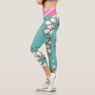 Leggings Capri Marbre Et Un Cercle 