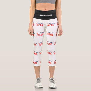 LEGGINGS CAPRI MARQUE BLANCHE MODERNE ET PERSONNALISABLE VÉRIFIÉE