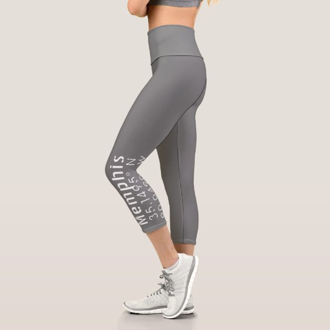 Leggings Capri Memphis Tennessee Latitude de longitude (Gauche)