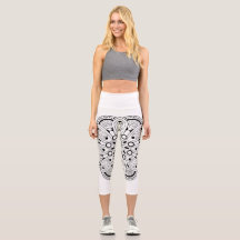 Mindfulness Mandala Design High Waising Capris