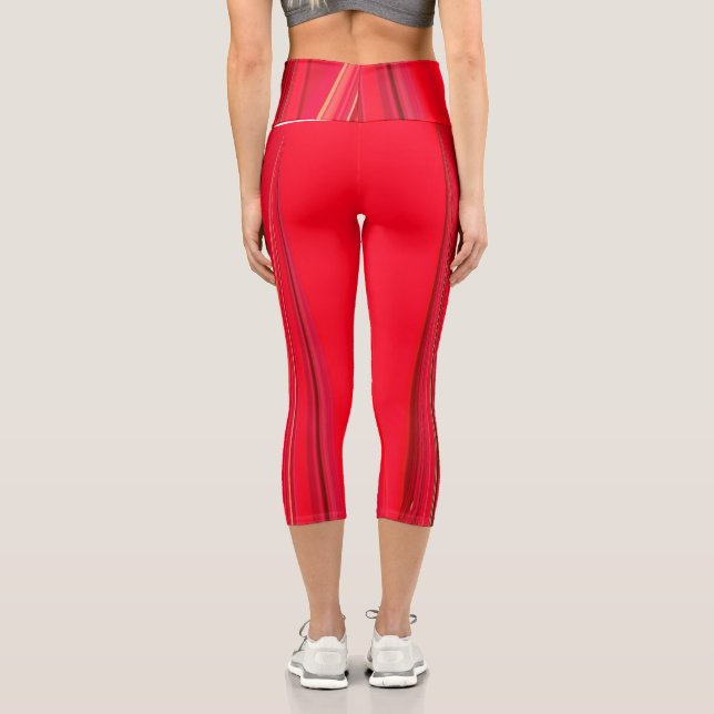 Leggings Capri Mode d'été rouge Extraordinaire (Verso)