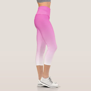 Leggings Capri Moderne Elégant Modèle rose Gradient femmes Meille