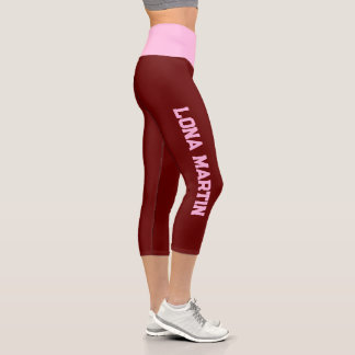 Leggings Capri Modifier vos héritages de nom - Personnalisez votr