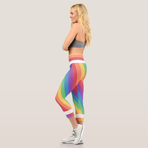 Leggings Capri Mois de fierté partout sur l'impression Capri Legg