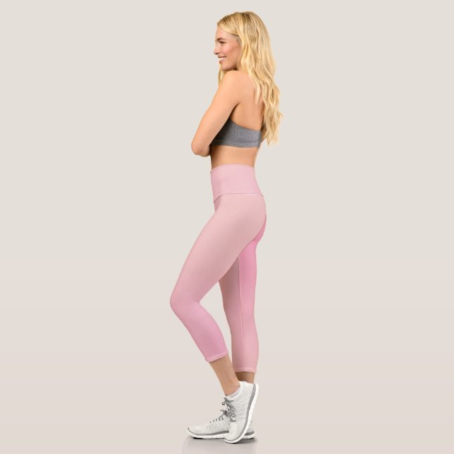 Leggings Capri Monogramme rose Turquoise (Gauche)
