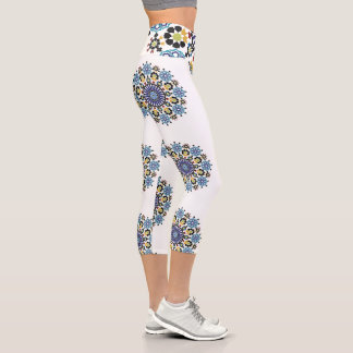 Leggings Capri Moroccan Zelije !Moroccan Zellige