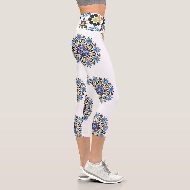 Leggings Capri Moroccan Zelije !Moroccan Zellige (Droite)