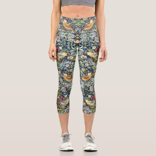 Leggings Capri Morris Voleur de Fraises Jaune Ivoire Ardoise Bleu