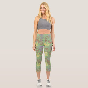 Leggings Capri Mosaïque de tourbillon doux