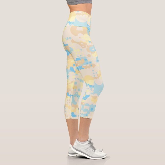 Leggings Capri Motif à points boho (Droite)