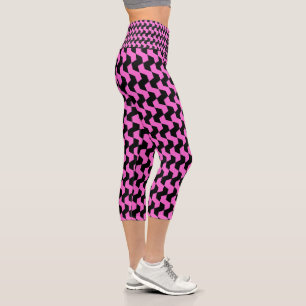 Leggings Capri Motif Abstrait coloré