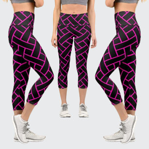 Leggings Capri Motif Abstrait coloré