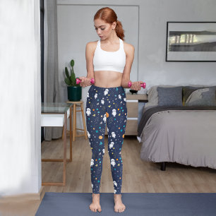 Leggings Capri Motif Astronaute