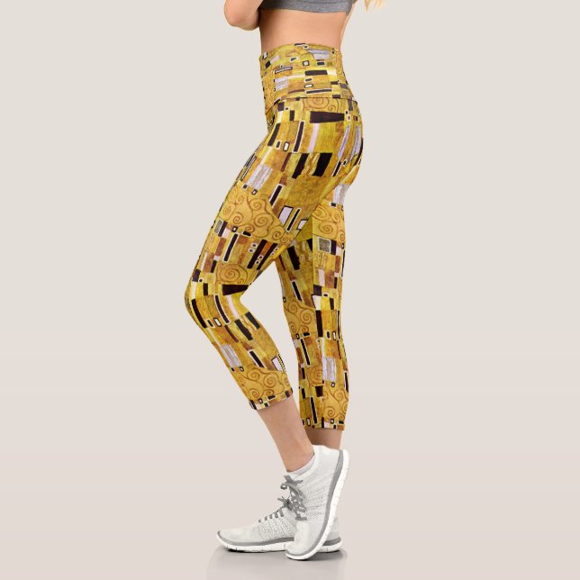 Leggings Capri Motif baiser de Gustav Klimt, Art Nouveau (Gauche)