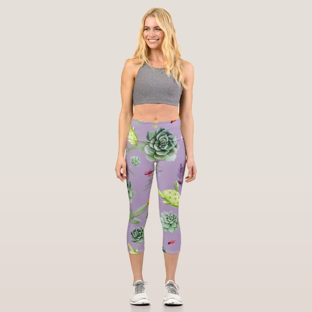 Leggings Capri Motif Cactus 7 (Recto)