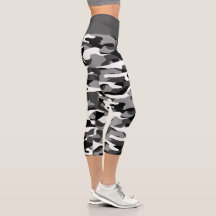 Motif Camouflage noir et blanc gris foncé
