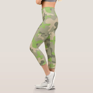Leggings Capri Motif Camouflé de combat moderne
