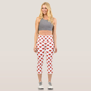 Leggings Capri Motif cardiaque