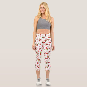 Leggings Capri Motif Cerise 1