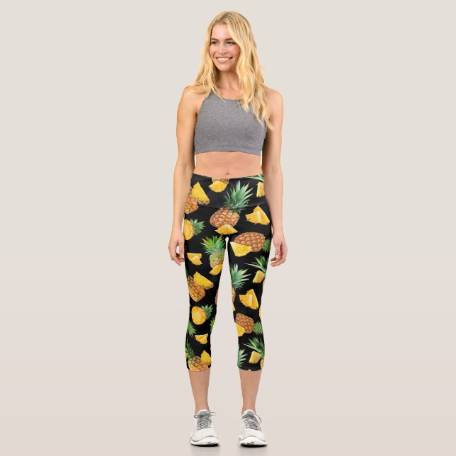 Leggings Capri Motif d'ananas 8 (Recto)