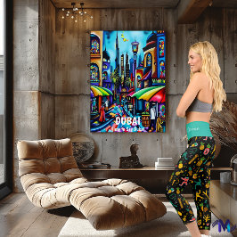 Leggings Capri Motif de la Fiesta Tropical - Été amusant et color