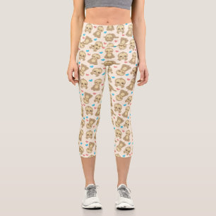 Leggings Capri Motif De Parfums, Mignons Parfums, Coeurs