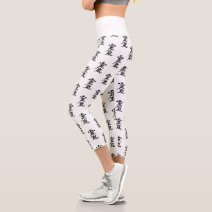 Leggings Capri Motif de symbole Reiki en Kanji japonais