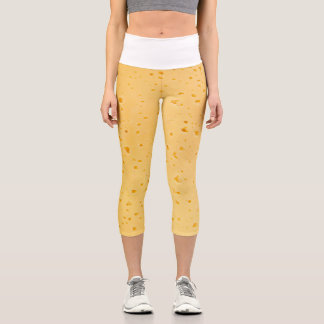 Leggings Capri Motif de texture de fromage
