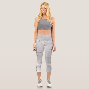 Leggings Capri Motif d'écorce de bouleau