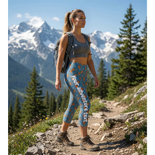 Leggings Capri Motif d'équipement extérieur personnalisé