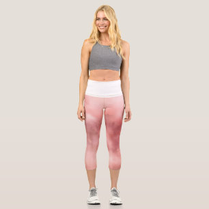Leggings Capri Motif fantaisiste de fleurs sauvages à l'aquarelle