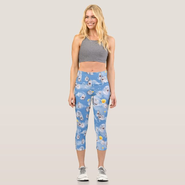 Leggings Capri Motif fantôme (Recto)