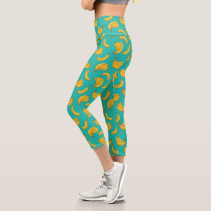 Leggings Capri Motif Fruit Banana