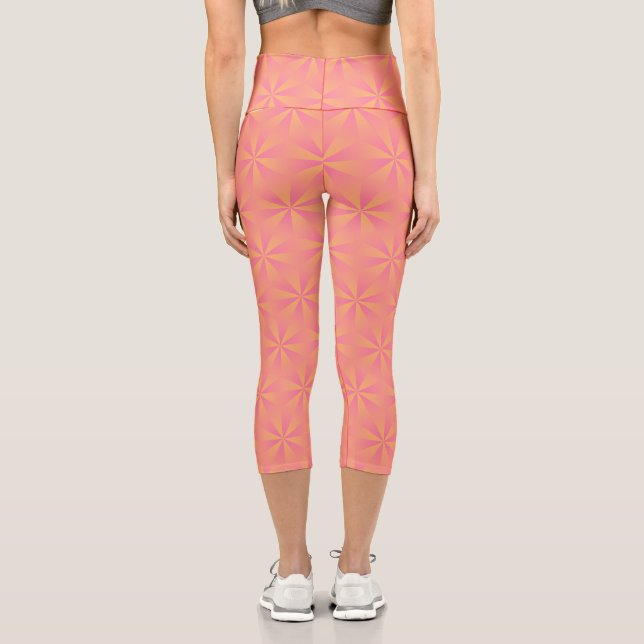 Leggings Capri Motif géométrique Abstrait (Verso)