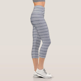 Leggings Capri Motif Gris