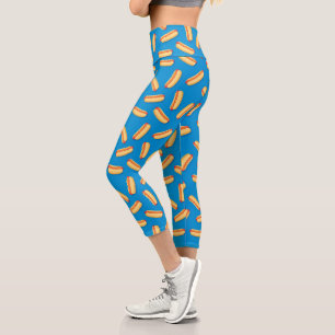 Leggings Capri Motif Hotdogs de restauration rapide
