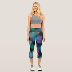 Leggings Capri Motif Noël Twilight sur Midnight Blue