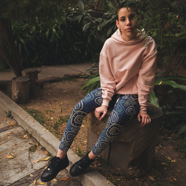 Leggings Capri Motif Paisley (Créateur téléchargé)