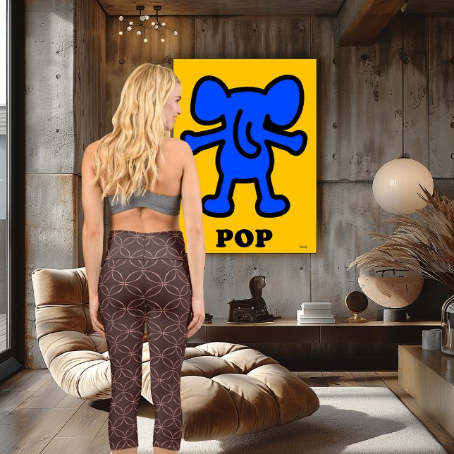 Leggings Capri Motif personnalisable Brown rose élégant (Créateur téléchargé)