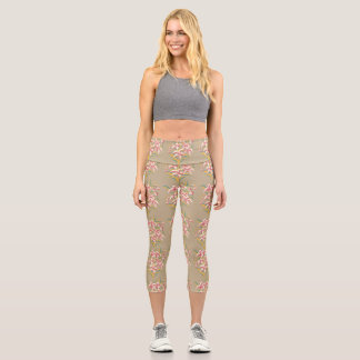 Leggings Capri Motif répétitif Lily Motif