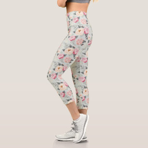 Leggings Capri Motif rose Rose Garden