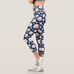 Leggings Capri Motif sportif de baseball