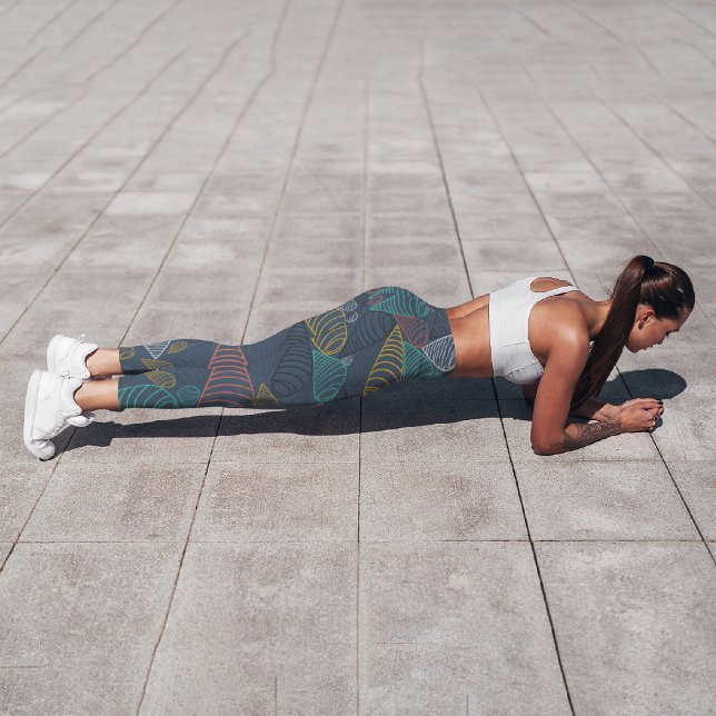 Leggings Capri Motif Swirl (Créateur téléchargé)