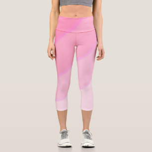 Leggings Capri Motif tourbillonnant ombré pastel rose